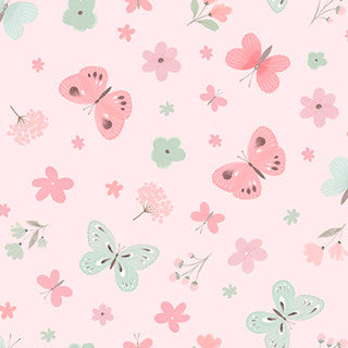 Sweet Woodland Minky - Pink