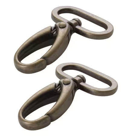 Swivel Hook 1in, in Antique Brass, Set of Two from byAnnie