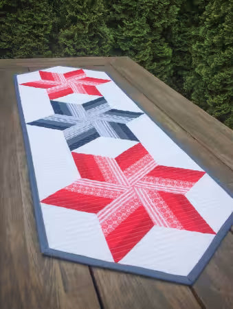 Twirl N Spin Table Runner Pattern from Cut Loose Press