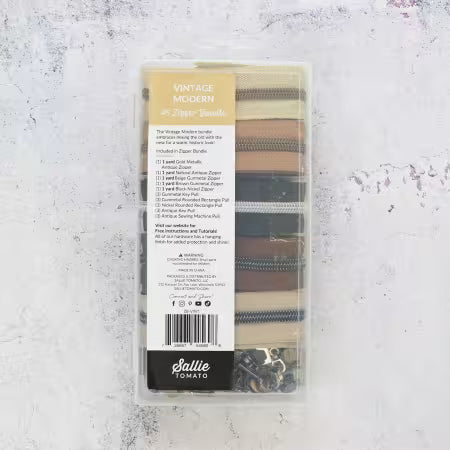 Vintage Modern Zipper Bundle - Sallie Tomato