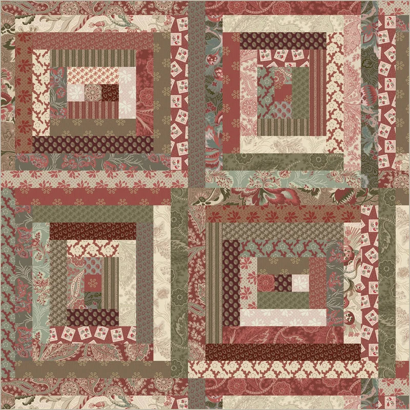 Heirloom Legacy Wholecloth - Wine 55081D-6