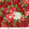 Holiday Feather & Flourish Winter Blooms - Red