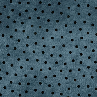 Woolies Flannel with Polka Dots in Blue by Maywood Studio