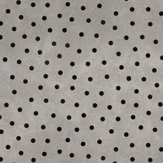Woolies Flannel with Polka Dots in Grey by Maywood Studio