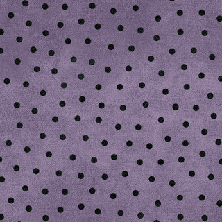 Woolies Flannel with Polka Dots in Purple by Maywood Studio
