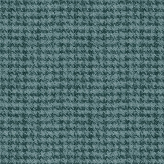 Woolies Flannel with Houndstooth in Teal by Maywood Studio