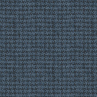 Woolies Flannel with Houndstooth in Dark Navy by Maywood Studio
