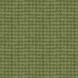 Woolies Flannel with Houndstooth in Light Green by Maywood Studio