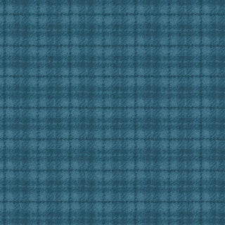 Woolies Flannel with Plaid in Teal by Maywood Studio