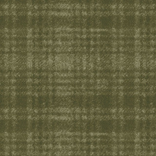 Woolies Flannel with Windowpane in Green by Maywood Studio