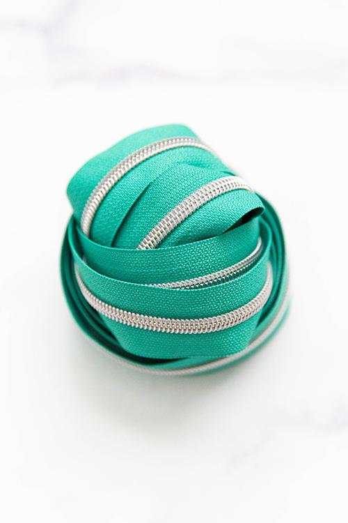 Knot and Thread Design Zipper Tape #5 3yd Sea Glass | #KAT ZIP10