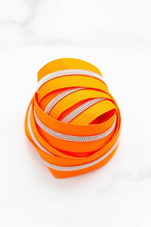 Knot and Thread Design Zipper Tape #5 3yd Tangerine Twist | #KAT ZIP5